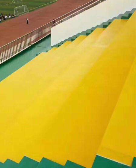 咸阳球场台阶翻新修补改造